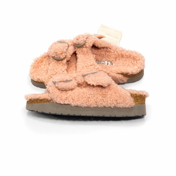 NWT Papillio by Birkenstock Rose Arizona Big Buckle Platform Teddy Eu 41/US 10